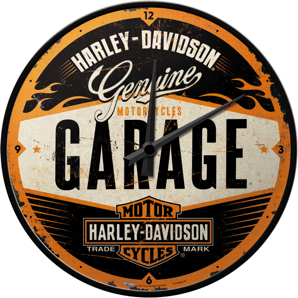 Nostalgic - Harley Davidson Wall Clock - GARAGE Style