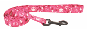 Coastal Pet - Nylon Leash - last pieces - Pink H-S Skulls - last pieces