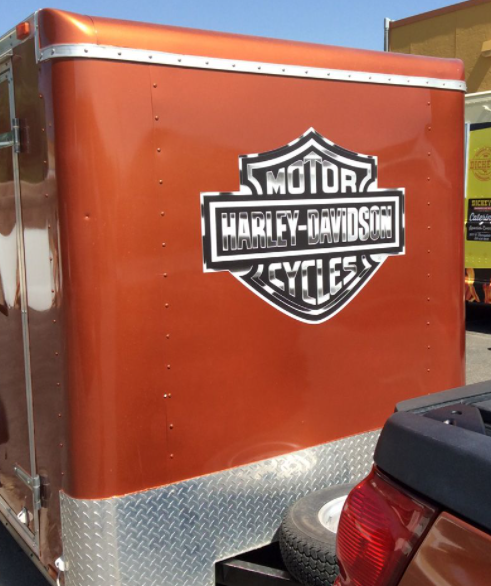 Chroma - H-D Extra Large Graphic Bar & Shield Chrome