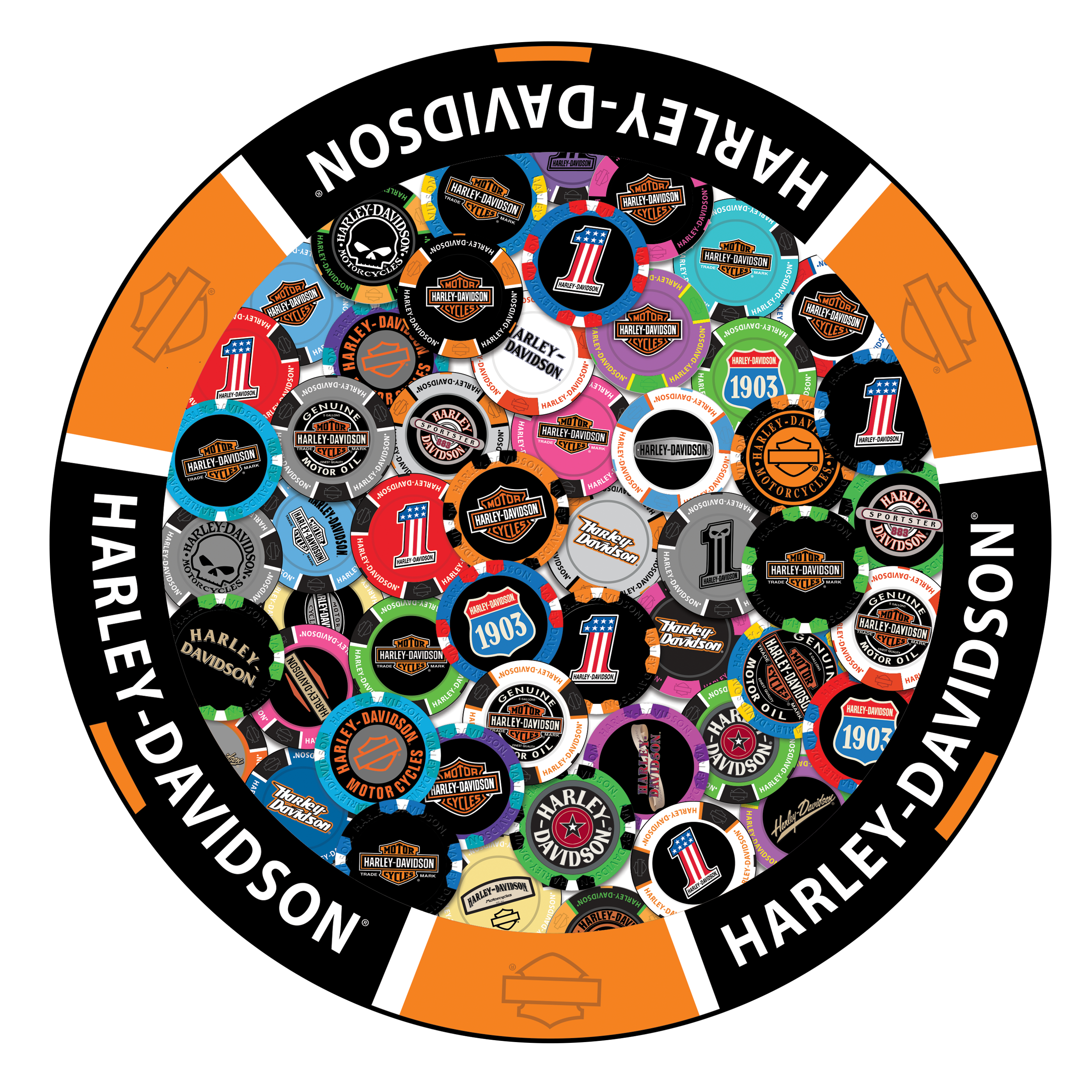 Dart World - H-D Poker Chip Puzzle