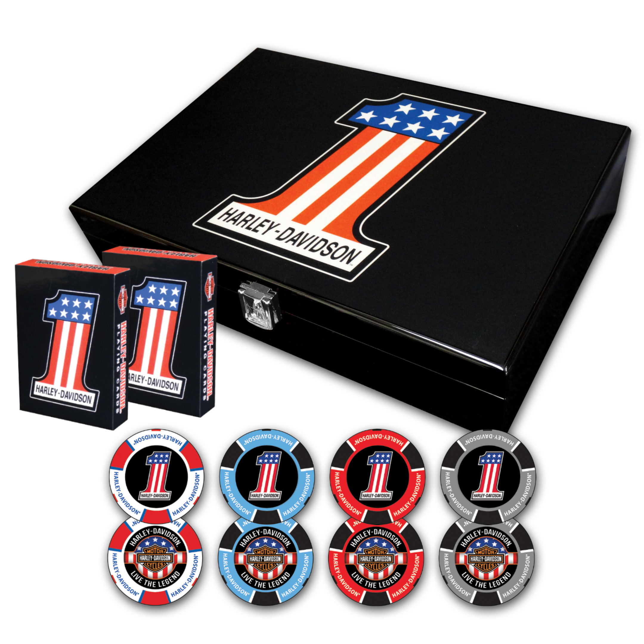 Dart World - Harley-Davidson #1 Poker Set