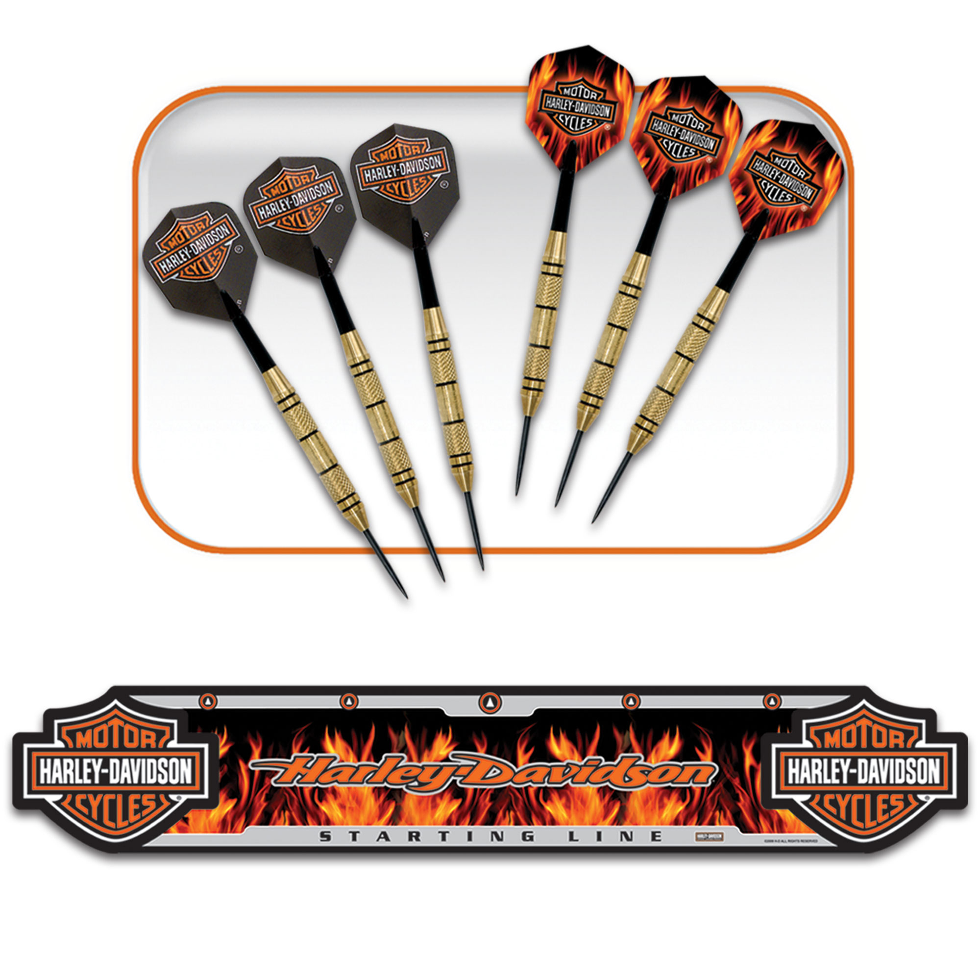 Dart World - Harley-Davidson Bar & Shield Dart Kit