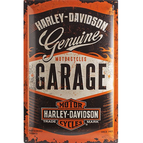 Nostalgic - Harley-Davidson Garage Tin Sign 40 x 60