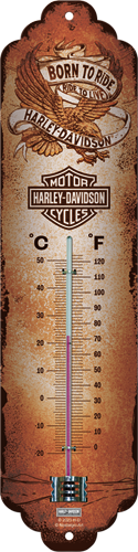 Nostalgic - H-D Born to Ride Eagle Thermometer
