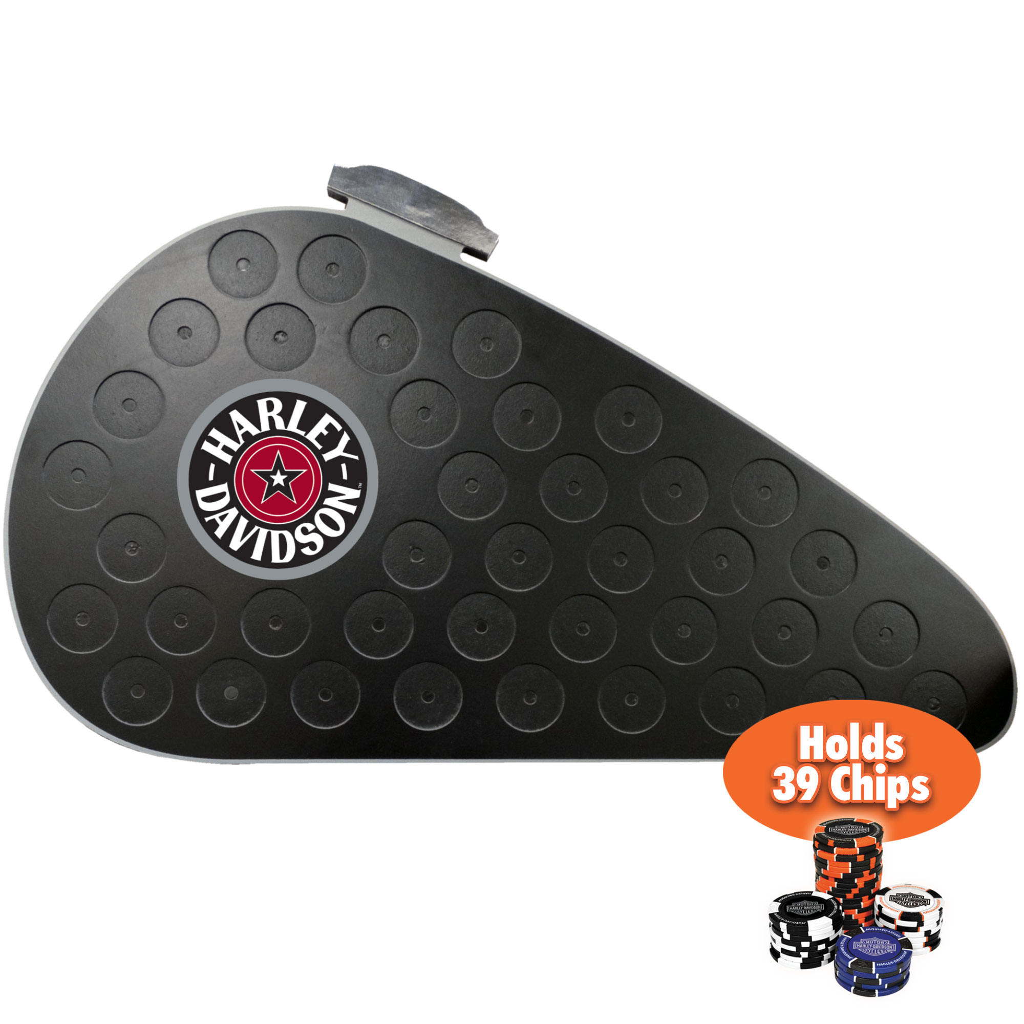 Dart World - H-D Gas Tank Magnetic Frame  (holds 39 Poker Chips)