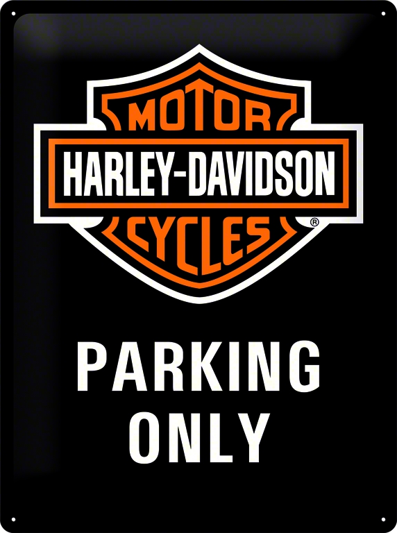 Nostalgic - Harley-Davidson Parking Only 30x40
