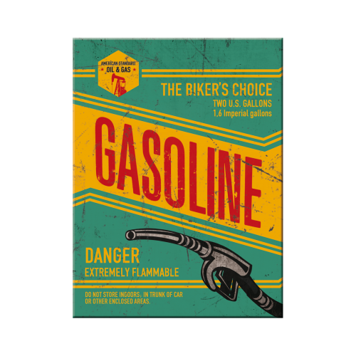 Nostalgic - Biker World - Gasoline - Magnets