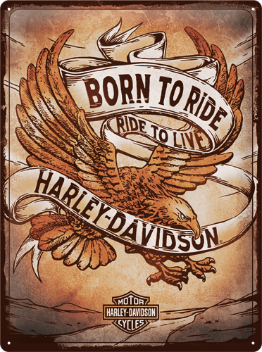 Nostalgic - Harley-Davidson Born to Ride Eagle 30x40 sign