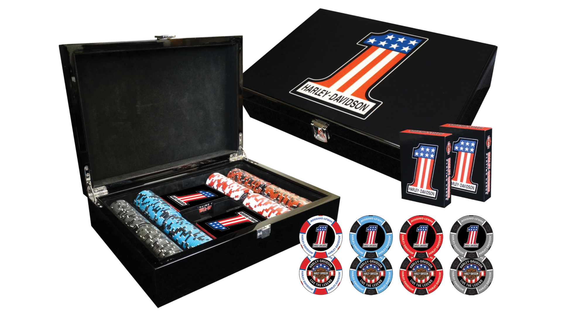 Dart World - Harley-Davidson #1 Poker Set
