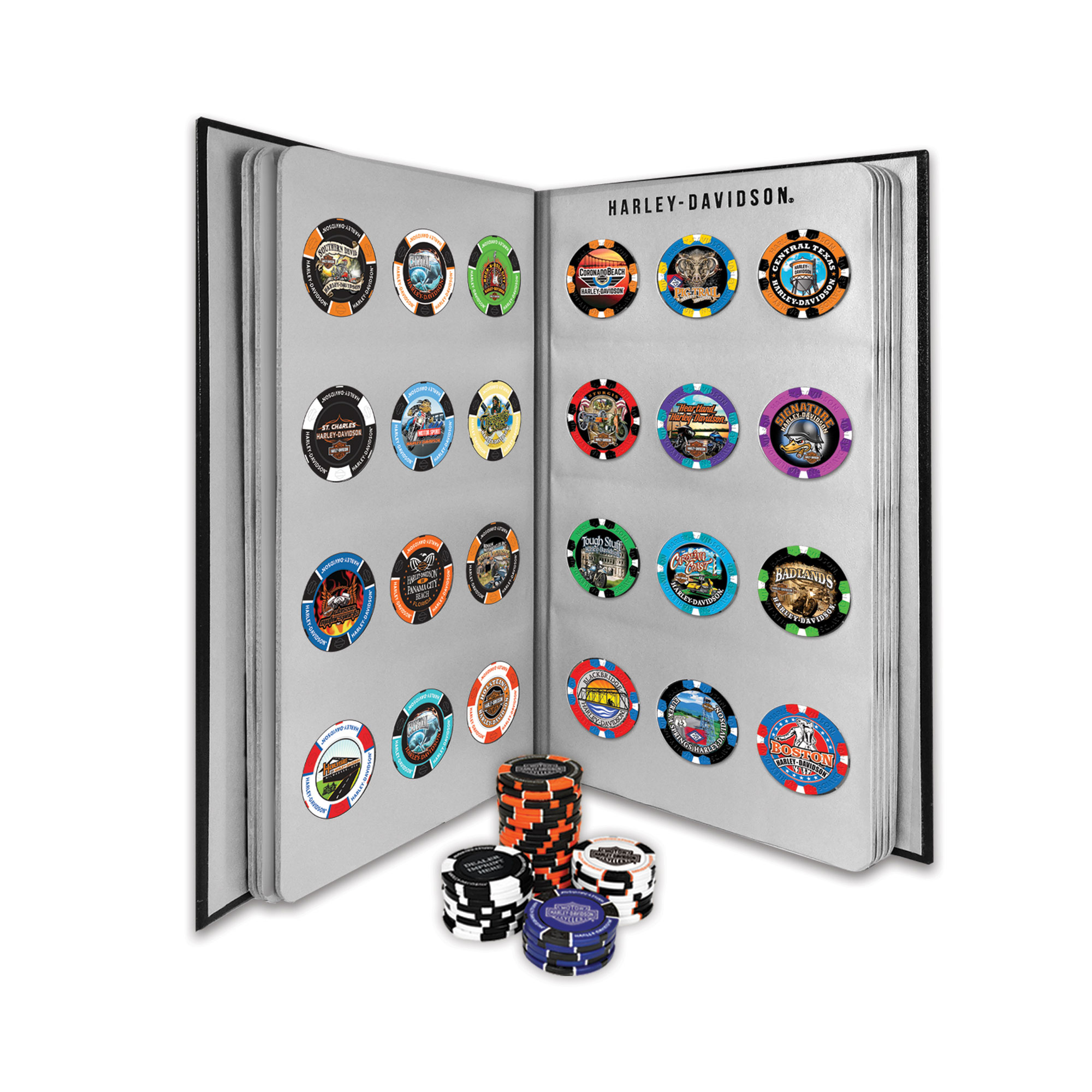 Dart World Poker Chip Album - fits 96 chips