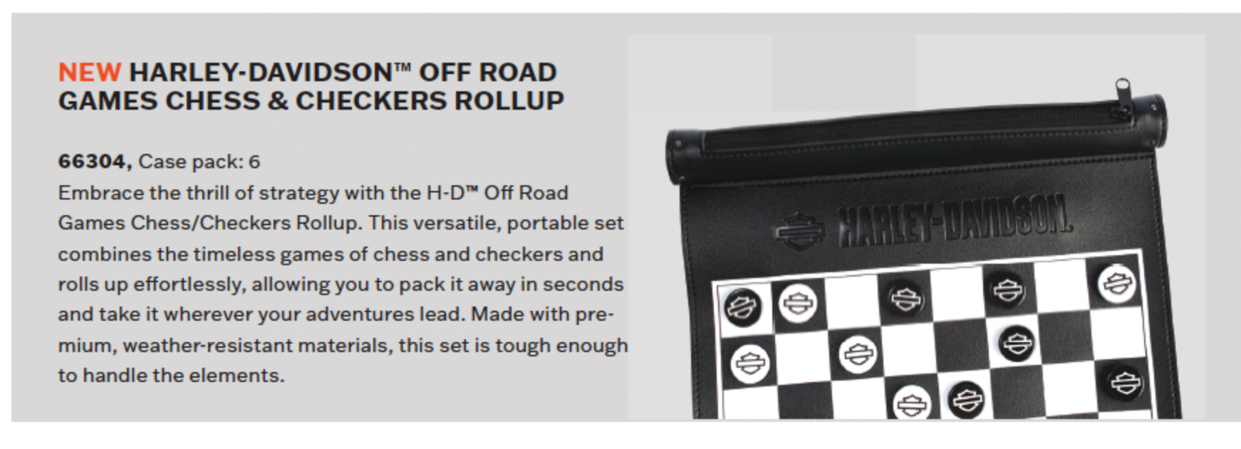 Dart World - H-D OFF ROAD GAMES CHESS & CHECKERS ROLLUP