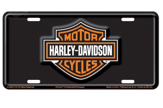 Chroma - Bar & Shield with V-Twin Auto Tag Stamped Metal