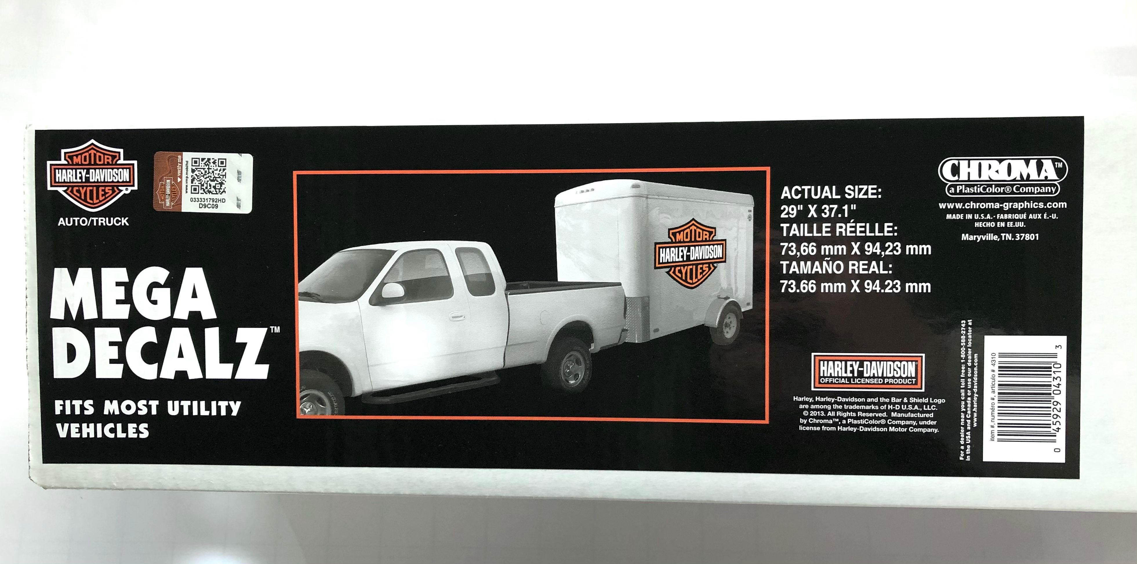 Chroma - Harley-Davidson Extra Large Bar & Shield Decal