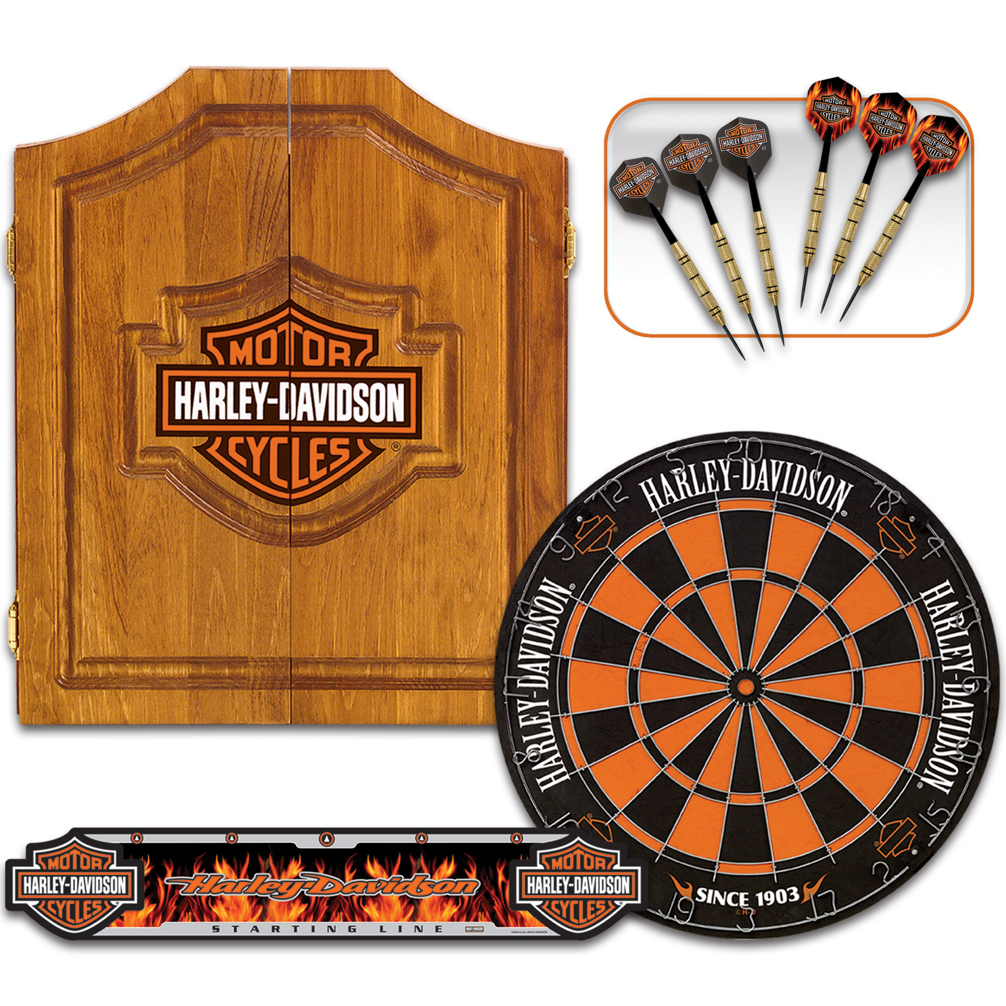 Dart World - Harley-Davidson Bar & Shield Dart Kit