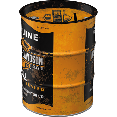 Nostalgic - H-D Oil Barrel  Money Box