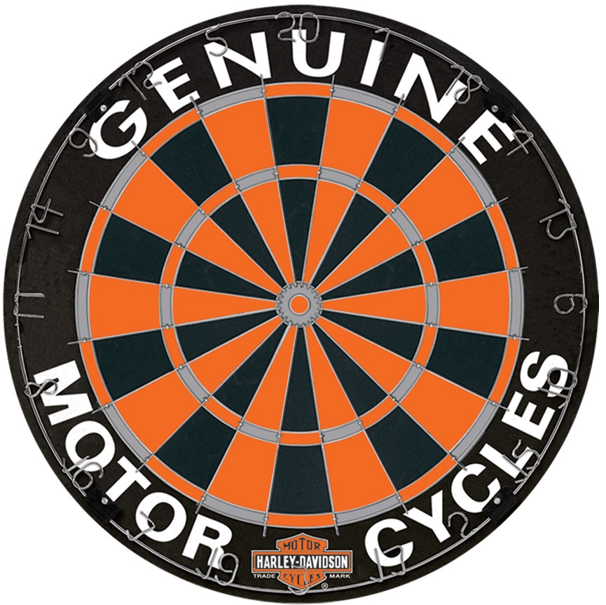 Dart World - Harley-Davidson Genuine Bristle Dartboard