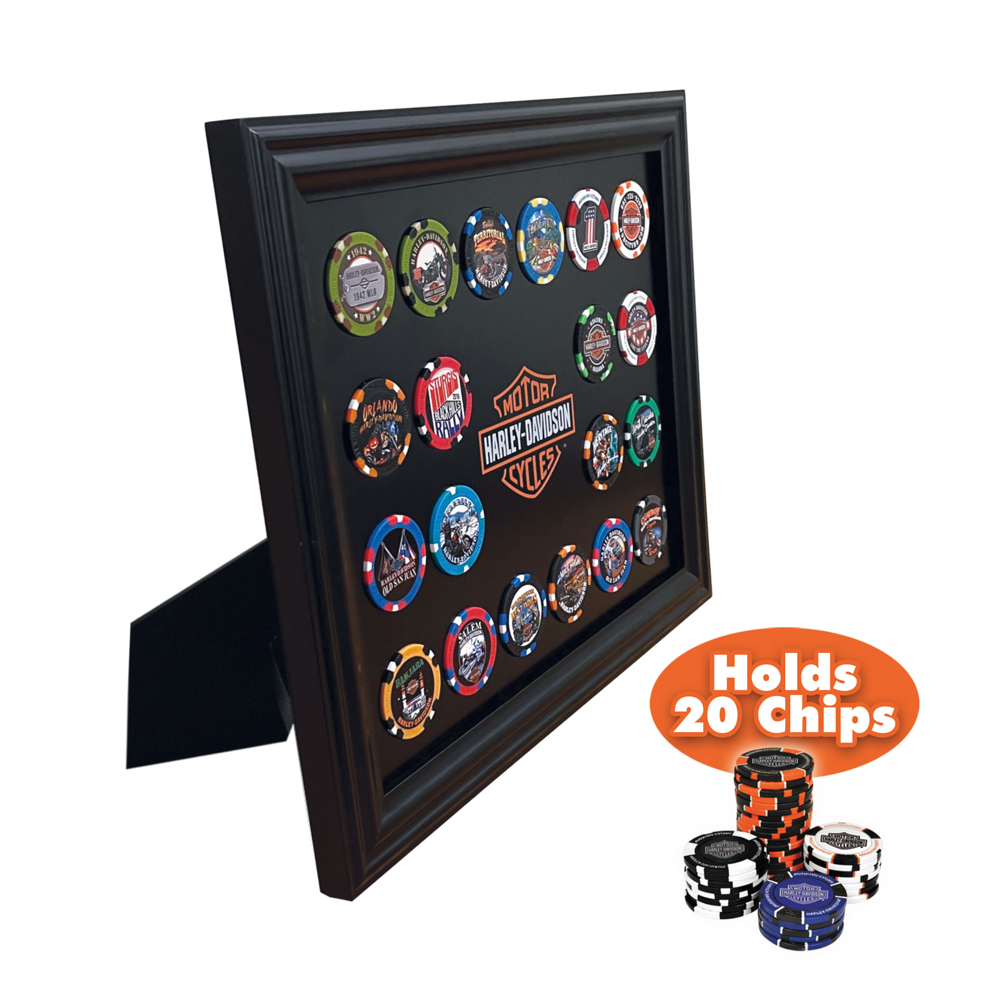 Dart World - H-D Classic Magnetic Frame  (holds 20 Poker Chips)