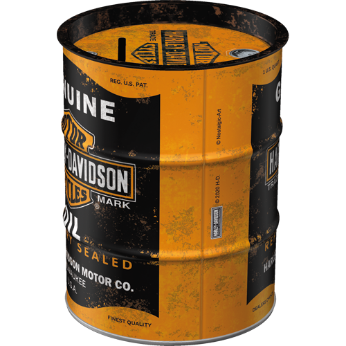 Nostalgic - H-D Oil Barrel  Money Box