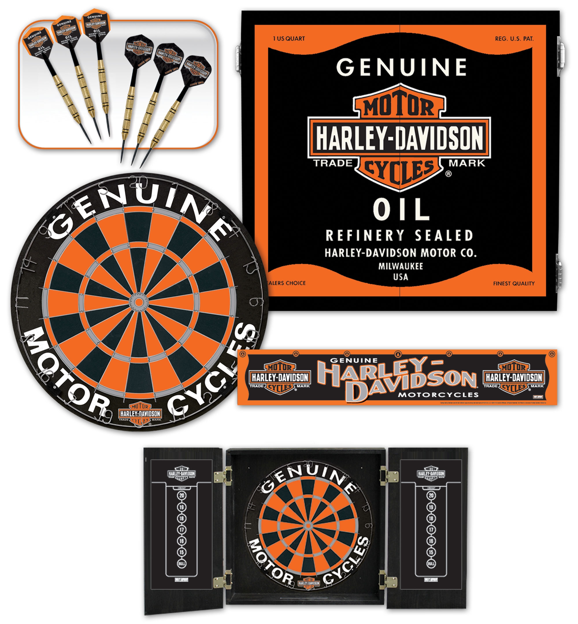 Dart World - Harley-Davidson Oil Can Dart Kit