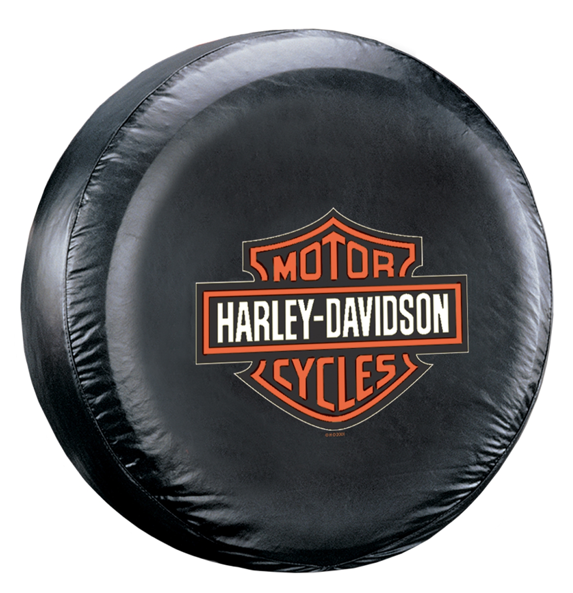 Plasticolor - Tire Cover - Orange/White Bar & Shield