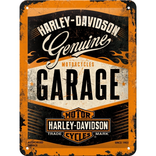 Nostalgic - Harley-Davidson Garage Logo 15x20