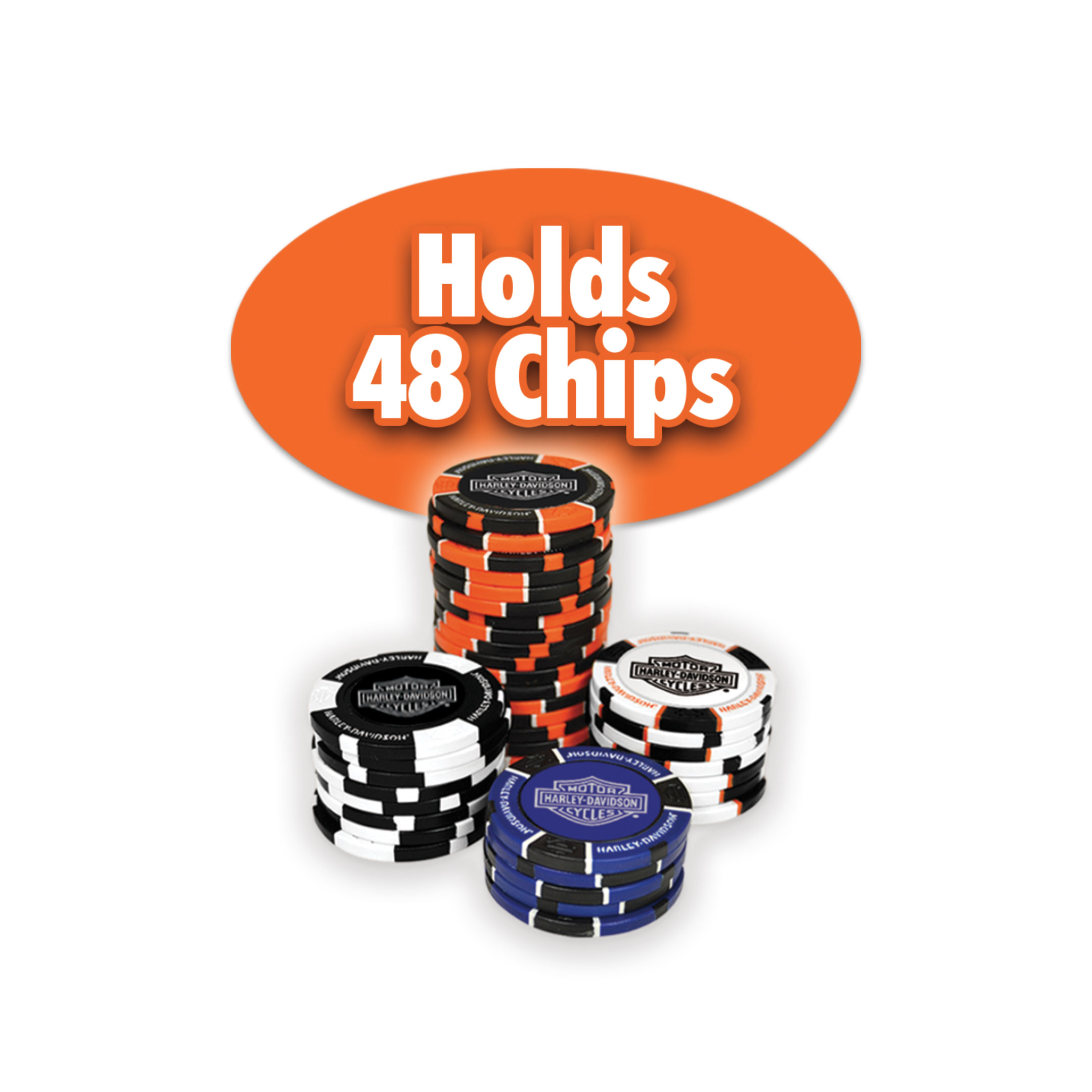 Dart World - H-D Bar & Shield Magnetic Frame (holds 48 Poker Chips)