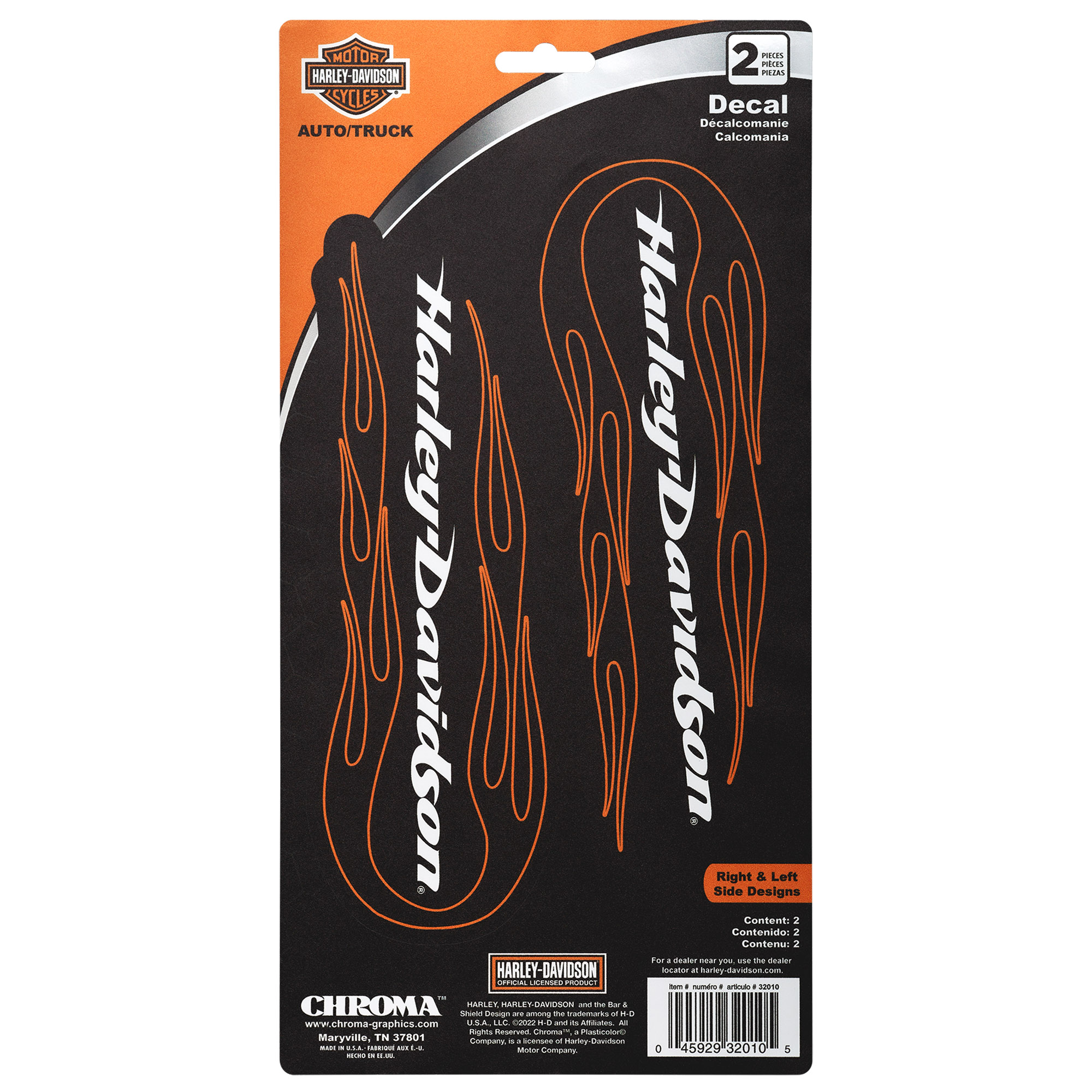 Chroma - H-D Text with Tribal 2-Piece15x30 Decal