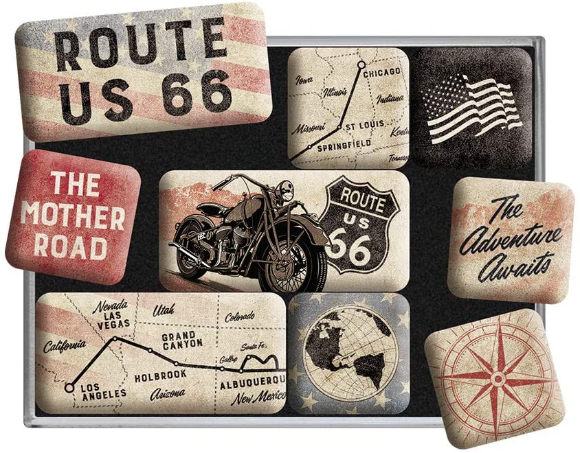 Nostalgic - Biker World Route 66 - Magnet Set