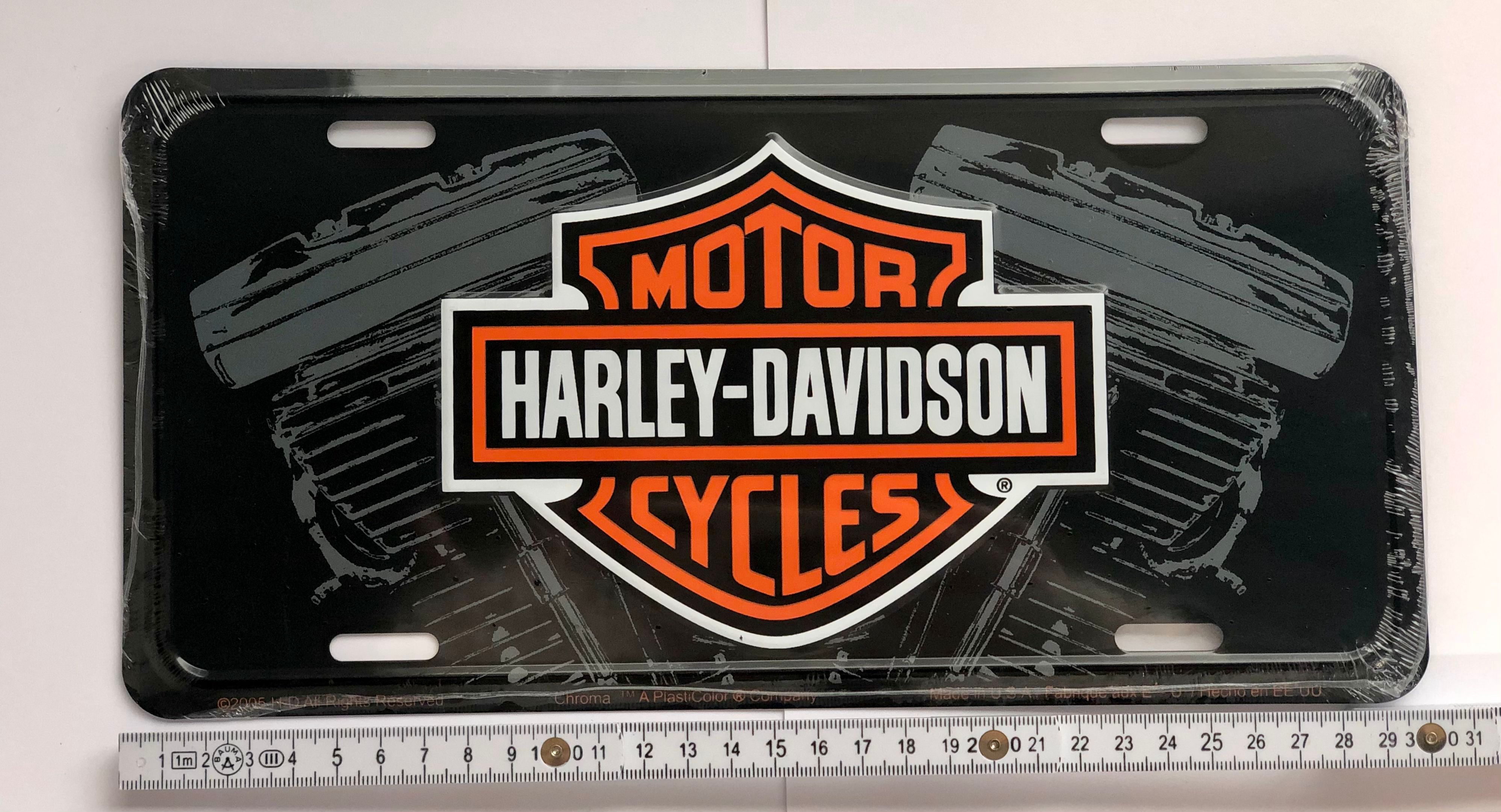 Chroma - Bar & Shield with V-Twin Auto Tag Stamped Metal