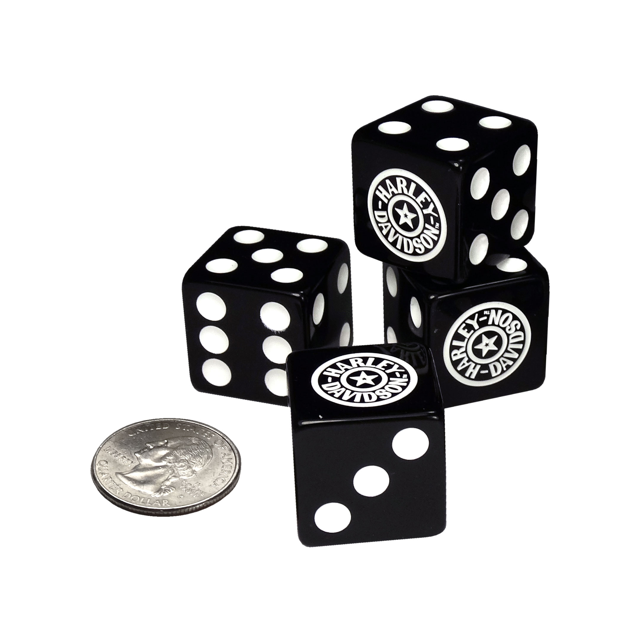 Dart World - H-D Fatboy Block of Black Dice / large