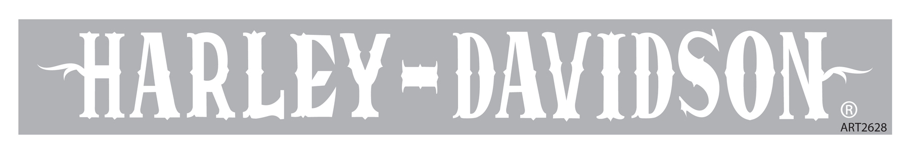 Chroma - H-D White Xpressionz (Western Front) - Windshield Decal