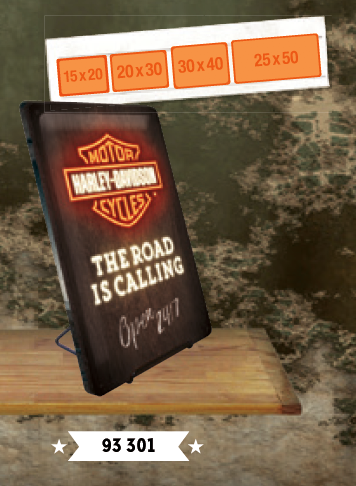 Nostalgic Art - Metal Tin Sign Stand (for 8) - empty / no products