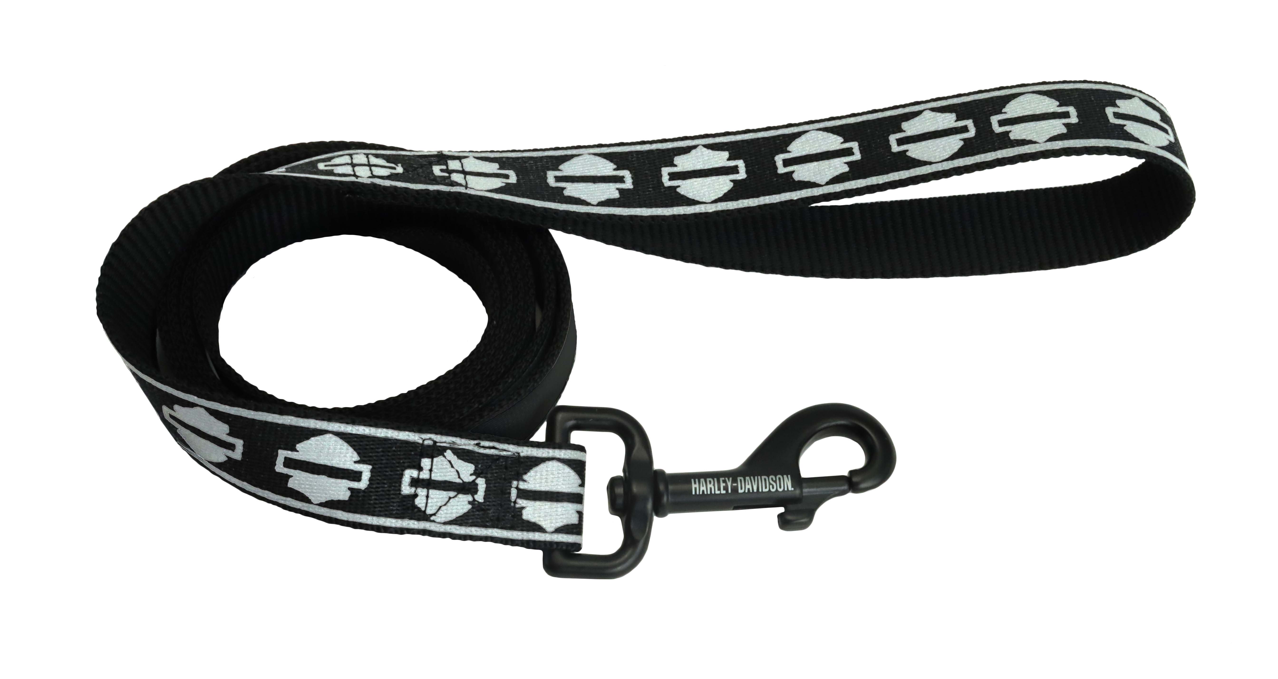 Coastal Pet - Reflective Leash - B&S on Black - last pieces