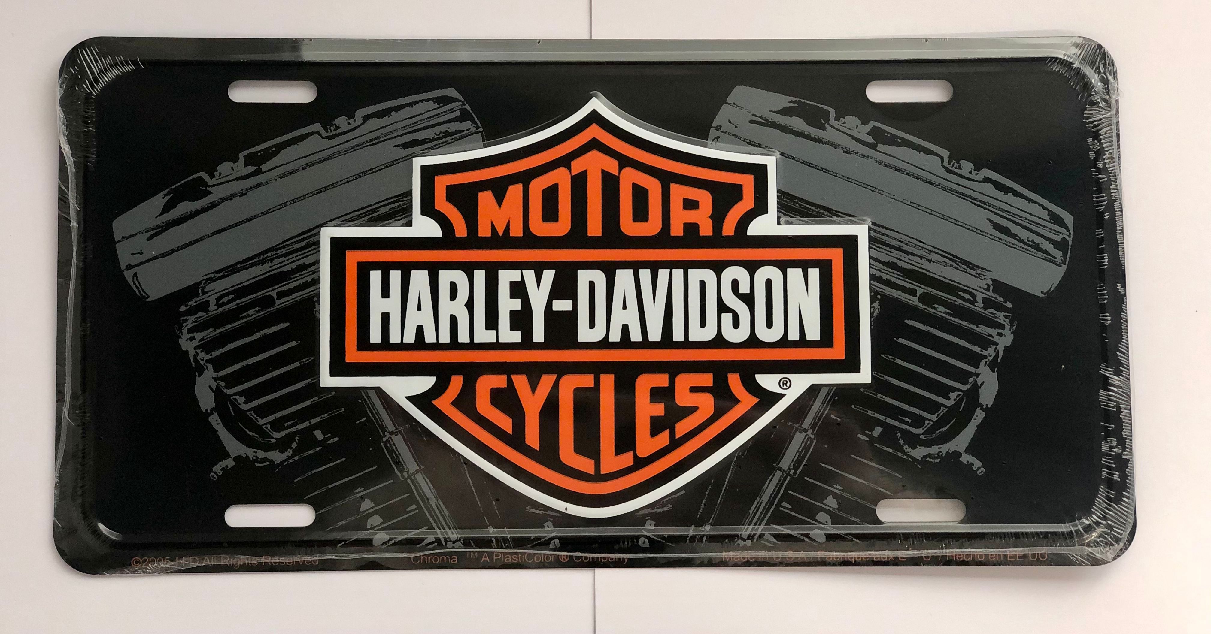 Chroma - Bar & Shield with V-Twin Auto Tag Stamped Metal