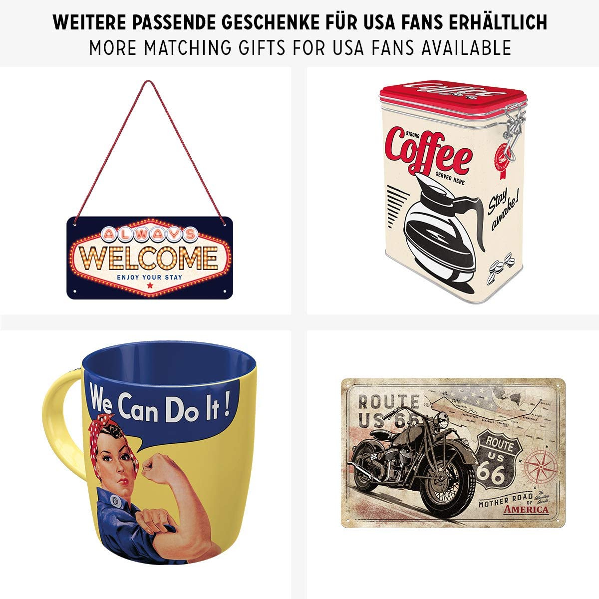 Nostalgic - Biker World Route 66 - Magnet Set