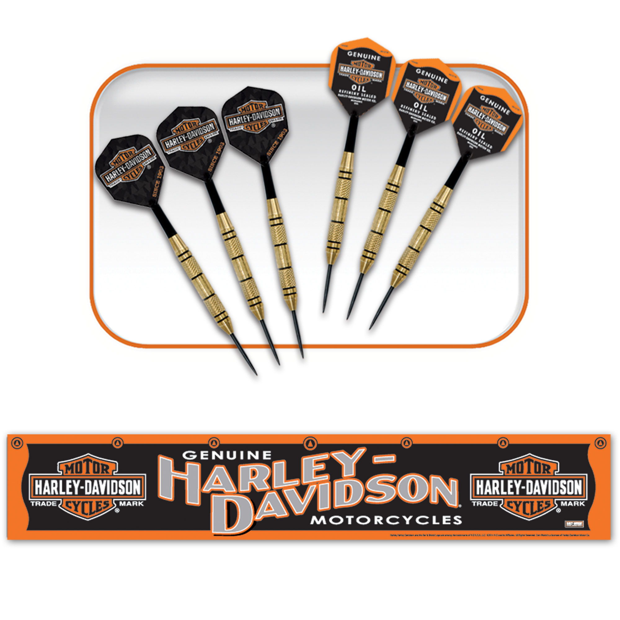 Dart World - Harley-Davidson Oil Can Dart Kit